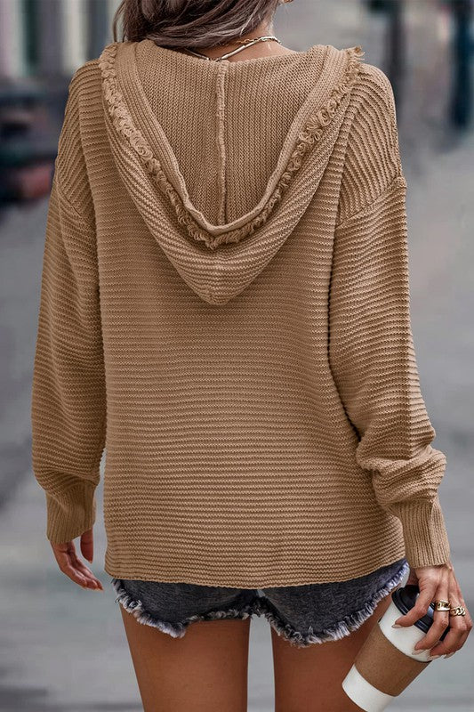 Tan Hooded Sweater